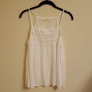 Elodie white lace front babydoll  cami top M